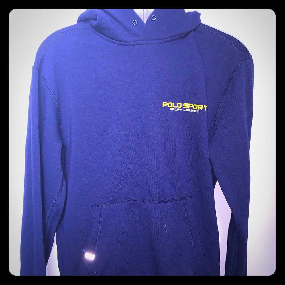 Navy blue polo hoodie